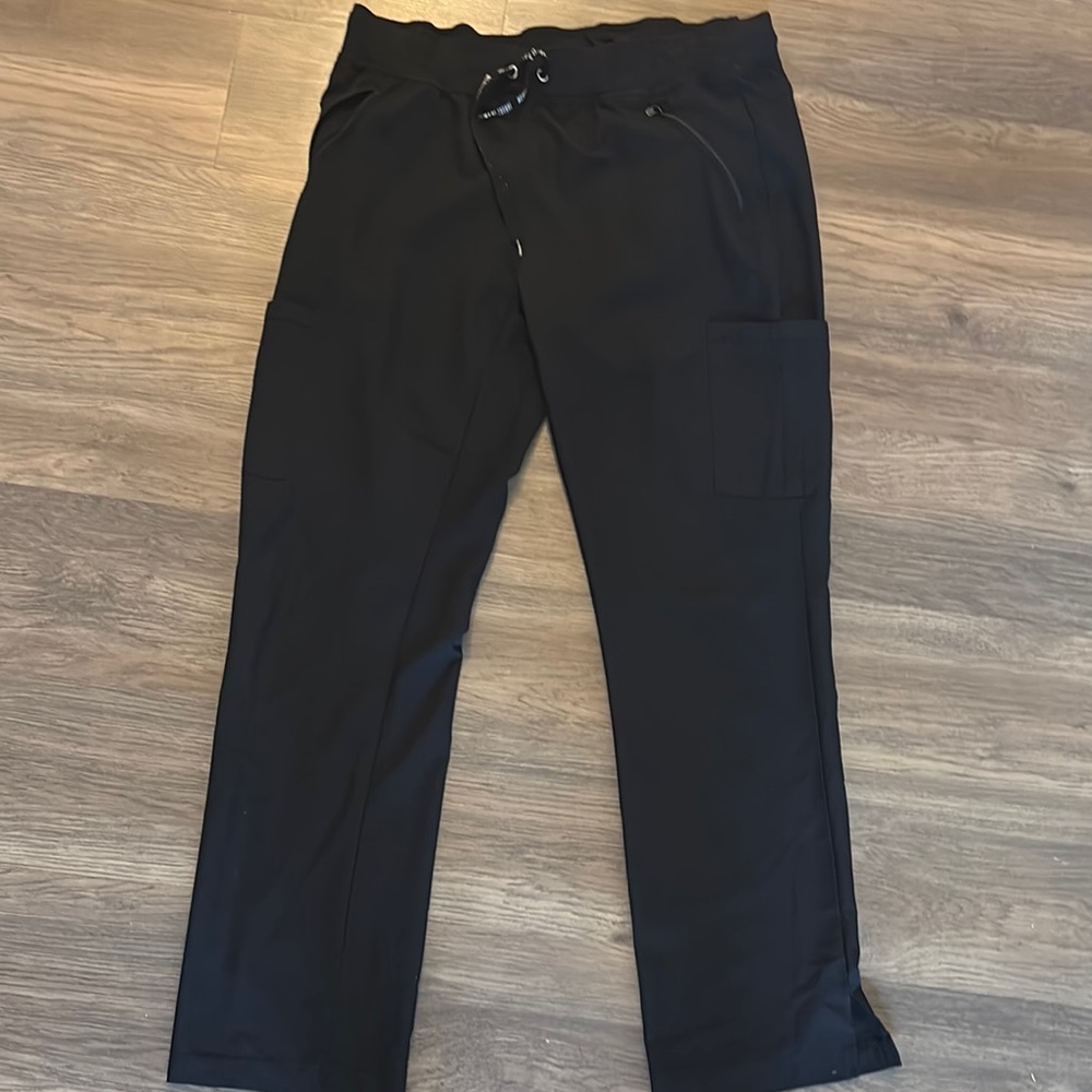 Med Couture Black Cargo Pants Relaxed Fit